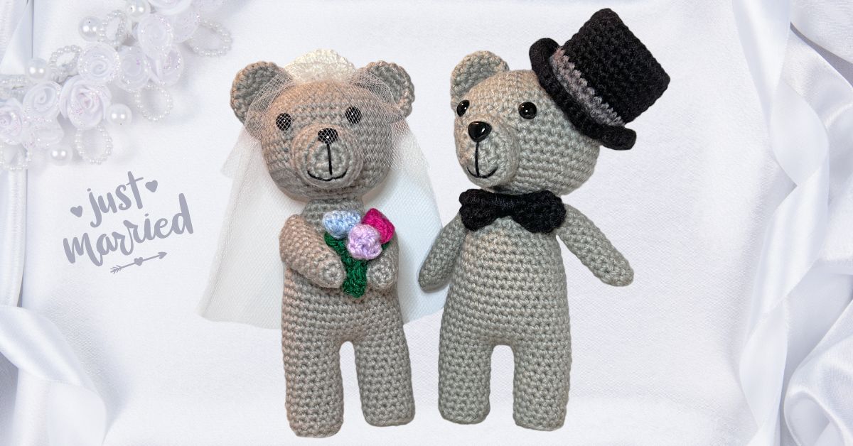 Wedding Bride & Groom Teddy Bears