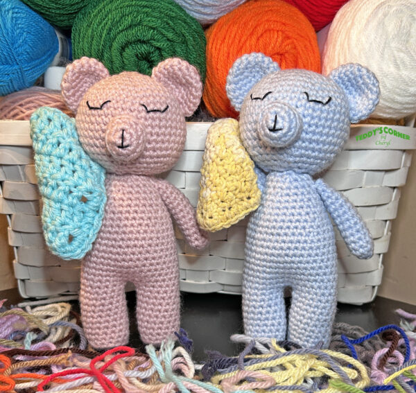 crochet bears, baby bears, handmade bears